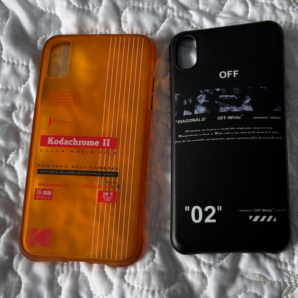 Kodak Kodachrome II Orange and Black iPhone XS Max Cases
